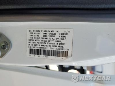 Zdjęcie 12 z 12 samochodu: 2011 HONDA ACCORD EXL VIN:1HGCP2F86BA125844 - miniatura