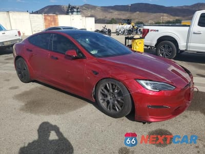 Czwarte zdjęcie samochodu z boku: 2024 TESLA MODEL S VIN:5YJSA1E50RF542388 - miniatura