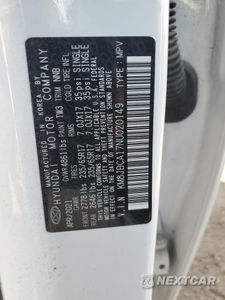 Zdjęcie 12 z 13 samochodu: 2022 HYUNDAI TUCSON BLUE VIN:KM8JBCA17NU020149 - miniatura
