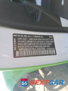 Zdjęcie 12 z 12 samochodu: 2020 PORSCHE PANAMERA BASE VIN:WP0AA2A7XLL100750 - miniatura