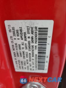 Zdjęcie 12 z 14 samochodu: 2014 ACURA TSX VIN:JH4CU2F43EC000344 - miniatura