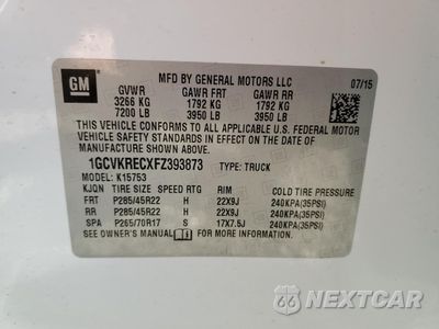Zdjęcie 13 z 13 samochodu: 2015 CHEVROLET SILVERADO K1500 LT VIN:1GCVKRECXFZ393873 - miniatura