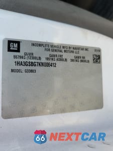 Zdjęcie 10 z 10 samochodu: 2019 CHEVROLET EXPRES3500 - TRANSIT VEHICLES VIN:1HA3GSBG7KN006412 - miniatura