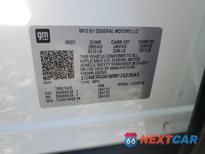 Zdjęcie 13 z 13 samochodu: 2023 CHEVROLET TRAVERSE LT LT VIN:1GNERGKW9PJ323643 - miniatura