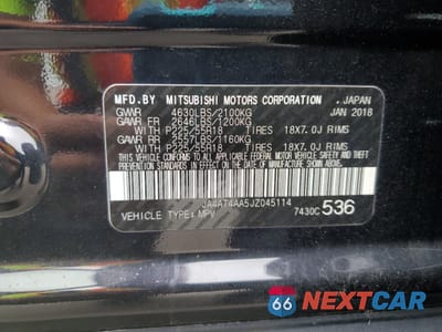 Zdjęcie 14 z 14 samochodu: 2018 MITSUBISHI ECLIPSE CROSS LE VIN:JA4AT4AA5JZ045114 - miniatura