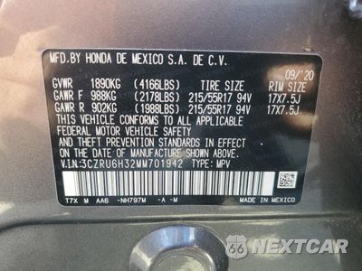 Zdjęcie 13 z 14 samochodu: 2021 HONDA HR-V LX VIN:3CZRU6H32MM701942 - miniatura