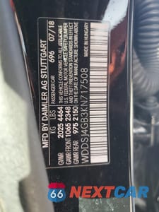 Zdjęcie 12 z 12 samochodu: 2019 MERCEDES-BENZ CLA 250 4MATIC VIN:WDDSJ4GB3KN717508 - miniatura