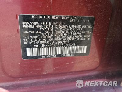 Zdjęcie 13 z 13 samochodu: 2014 SUBARU XV CROSSTREK 2.0 LIMITED VIN:JF2GPAKC6E8256029 - miniatura