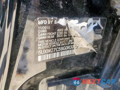 Zdjęcie 13 z 13 samochodu: 2016 BMW X3 SDRIVE28I VIN:5UXWZ7C59G0R32772 - miniatura