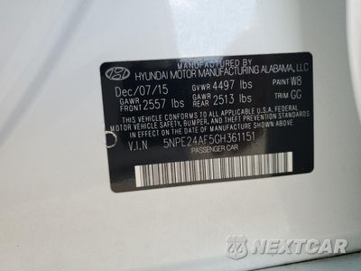 Zdjęcie 12 z 14 samochodu: 2016 HYUNDAI SONATA SE VIN:5NPE24AF5GH361151 - miniatura