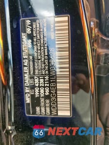 Zdjęcie 12 z 12 samochodu: 2020 MERCEDES-BENZ A 220 VIN:WDD3G4EB1LW038628 - miniatura