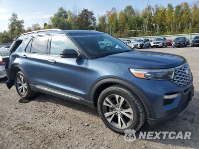 Czwarte zdjęcie samochodu z boku: 2020 FORD EXPLORER PLATINUM VIN:1FM5K8HC0LGA75205 - miniatura