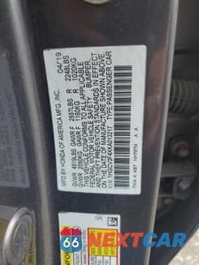 Zdjęcie 12 z 12 samochodu: 2019 HONDA ACCORD HYBRID EX VIN:1HGCV3F4XKA013217 - miniatura