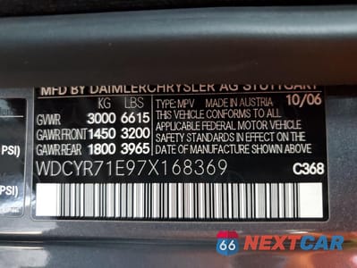 Zdjęcie 13 z 13 samochodu: 2007 MERCEDES-BENZ G 55 AMG VIN:WDCYR71E97X168369 - miniatura