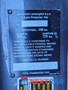 Zdjęcie 12 z 12 samochodu: 2007 LAMBORGHINI GALLARDO SPYDER VIN:ZHWGU22T37LA04553 - miniatura