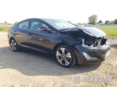 Czwarte zdjęcie samochodu z boku: 2014 HYUNDAI ELANTRA SE VIN:KMHDH4AH9EU153199 - miniatura