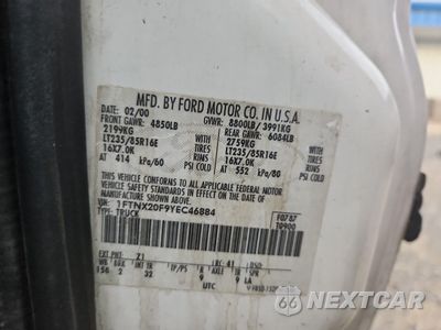 Zdjęcie 12 z 13 samochodu: 2000 FORD F250 SUPER DUTY VIN:1FTNX20F9YEC46884 - miniatura