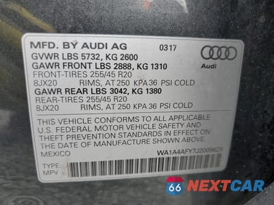 Zdjęcie 13 z 16 samochodu: 2018 AUDI SQ5 PREMIUM PLUS VIN:WA1A4AFY7J2009628 - miniatura