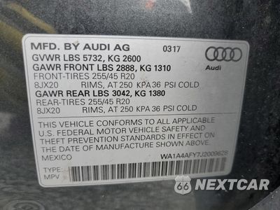 Zdjęcie 13 z 16 samochodu: 2018 AUDI SQ5 PREMIUM PLUS VIN:WA1A4AFY7J2009628 - miniatura