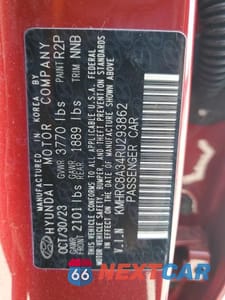Zdjęcie 13 z 13 samochodu: 2024 HYUNDAI VENUE LIMITED VIN:KMHRC8A34RU293862 - miniatura