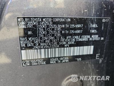 Zdjęcie 13 z 14 samochodu: 2017 TOYOTA RAV4 LE VIN:JTMZFREV9HJ132534 - miniatura