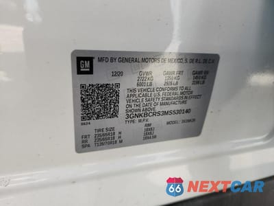 Zdjęcie 13 z 13 samochodu: 2021 CHEVROLET BLAZER 2LT VIN:3GNKBCRS3MS530140 - miniatura
