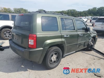 Trzecie zdjęcie samochodu z tyłu: 2007 JEEP PATRIOT SPORT VIN:1J8FT28W37D238927 - miniatura