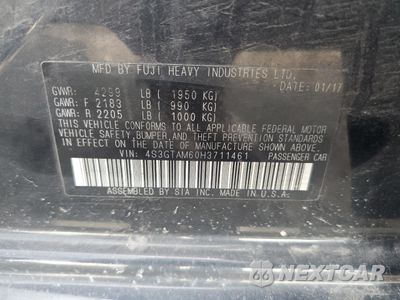 Zdjęcie 13 z 13 samochodu: 2017 SUBARU IMPREZA SPORT VIN:4S3GTAM60H3711461 - miniatura