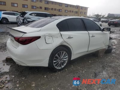 Trzecie zdjęcie samochodu z tyłu: 2021 INFINITI Q50 LUXE VIN:JN1EV7BP6MM704845 - miniatura