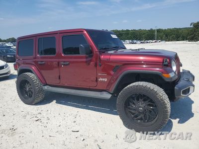 Czwarte zdjęcie samochodu z boku: 2021 JEEP WRANGLER UNLIMITED SAHARA VIN:1C4HJXEN9MW613394 - miniatura