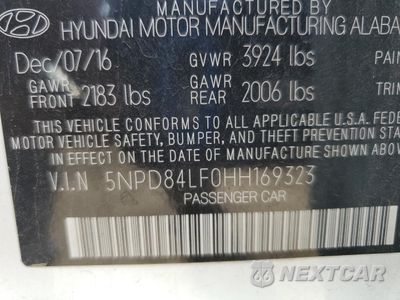 Zdjęcie 13 z 13 samochodu: 2017 HYUNDAI ELANTRA SE VIN:5NPD84LF0HH169323 - miniatura