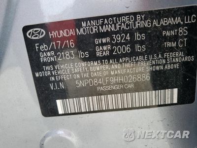 Zdjęcie 13 z 16 samochodu: 2017 HYUNDAI ELANTRA SE VIN:5NPD84LF9HH026886 - miniatura
