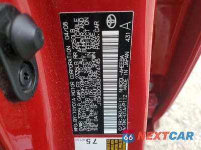 Zdjęcie 13 z 13 samochodu: 2008 TOYOTA PRIUS VIN:JTDKB20UX87774745 - miniatura