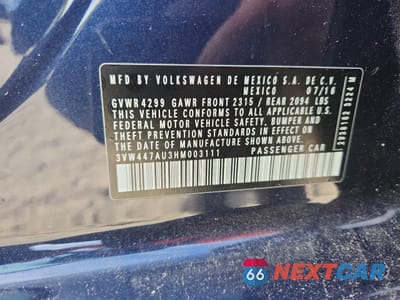 Zdjęcie 13 z 13 samochodu: 2017 VOLKSWAGEN GTI S/SE VIN:3VW447AU3HM003111 - miniatura