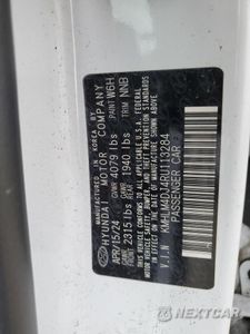 Zdjęcie 12 z 13 samochodu: 2024 HYUNDAI ELANTRA BLUE VIN:KMHLM4DJ4RU113284 - miniatura