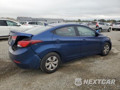 Trzecie zdjęcie samochodu z tyłu: 2016 HYUNDAI ELANTRA SE VIN:5NPDH4AE7GH712062 - miniatura