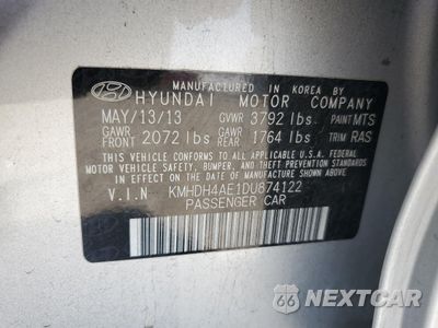 Zdjęcie 13 z 13 samochodu: 2013 HYUNDAI ELANTRA GLS VIN:KMHDH4AE1DU874122 - miniatura