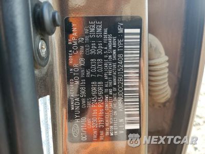 Zdjęcie 13 z 13 samochodu: 2011 HYUNDAI VERACRUZ GLS VIN:KM8NUDCC2BU152408 - miniatura