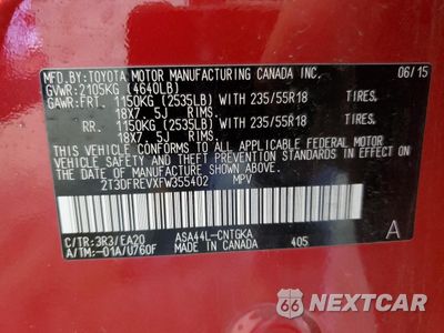 Zdjęcie 13 z 13 samochodu: 2015 TOYOTA RAV4 LIMITED VIN:2T3DFREVXFW355402 - miniatura