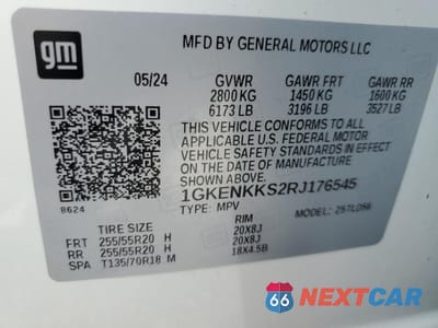 Zdjęcie 14 z 14 samochodu: 2024 GMC ACADIA UPLEVEL VIN:1GKENKKS2RJ176545 - miniatura