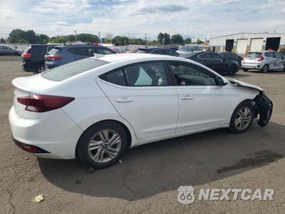 Trzecie zdjęcie samochodu z tyłu: 2020 HYUNDAI ELANTRA SEL VIN:5NPD84LF4LH492850 - miniatura