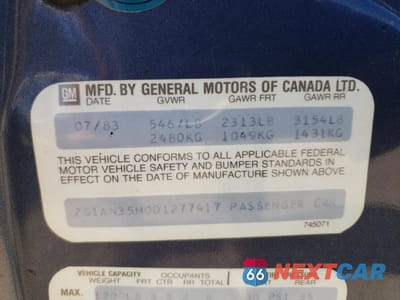 Zdjęcie 13 z 13 samochodu: 1983 CHEVROLET CAPRICE CLASSIC VIN:2G1AN35H0D1277417 - miniatura