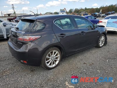 Trzecie zdjęcie samochodu z tyłu: 2011 LEXUS CT 200 VIN:JTHKD5BH6B2021311 - miniatura