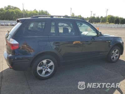 Trzecie zdjęcie samochodu z tyłu: 2007 BMW X3 3.0SI VIN:WBXPC93477WF18001 - miniatura