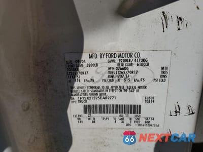 Zdjęcie 12 z 12 samochodu: 2005 FORD F250 SUPER DUTY VIN:1FTSX21525EA82771 - miniatura