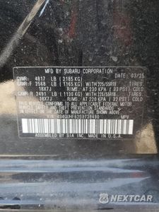 Zdjęcie 12 z 13 samochodu: 2025 SUBARU CROSSTREK SPORT VIN:4S4GUHF62S3738490 - miniatura