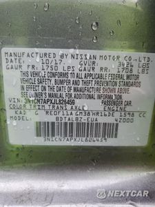 Zdjęcie 13 z 15 samochodu: 2018 NISSAN VERSA S VIN:3N1CN7APXJL826459 - miniatura