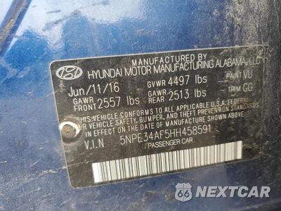 Zdjęcie 12 z 12 samochodu: 2017 HYUNDAI SONATA SPORT VIN:5NPE34AF5HH458591 - miniatura