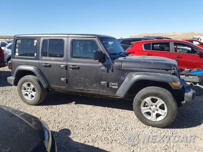 Czwarte zdjęcie samochodu z boku: 2018 JEEP WRANGLER UNLIMITED SPORT VIN:1C4HJXDGXJW123898 - miniatura