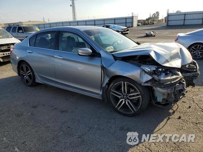 Czwarte zdjęcie samochodu z boku: 2017 HONDA ACCORD SPORT VIN:1HGCR2F50HA076584 - miniatura